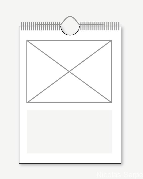 le calendrier spirale personnalisé impression recto seul
