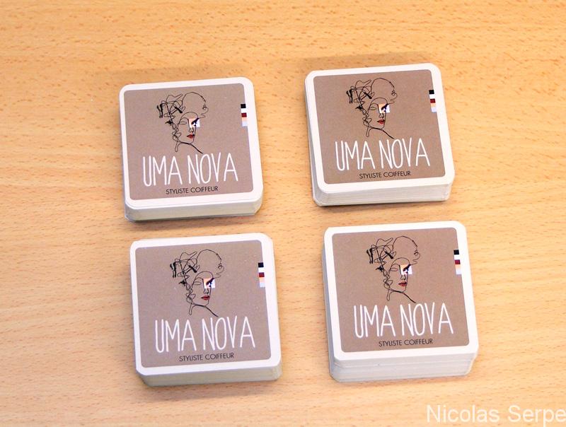 carte de visite carrée coins arrondis personnalisable haut de gamme qualité supérieure livraison express